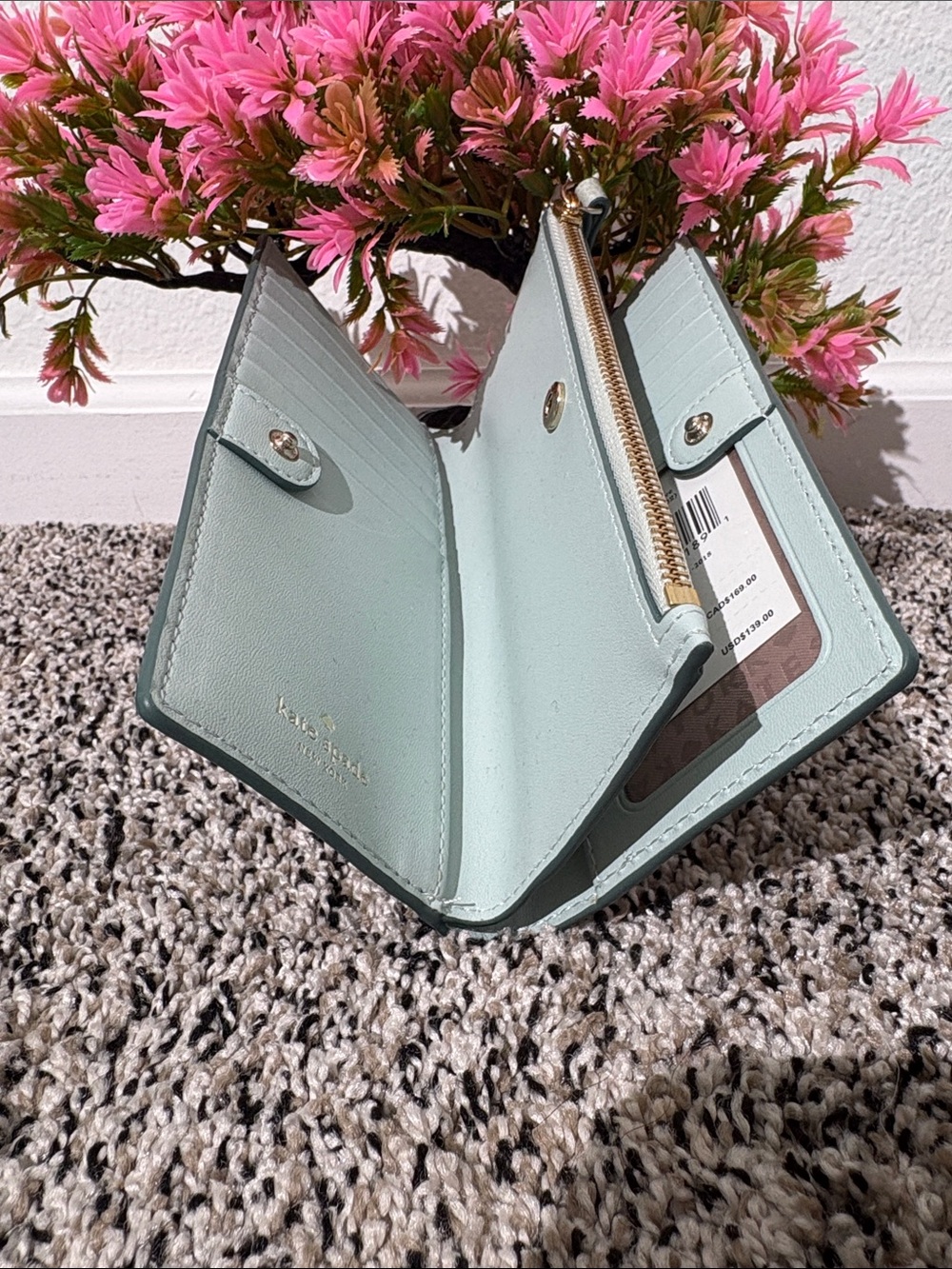 Kate Spade Braylon Patterson Drive Mint Wallet - Picture 5 of 5